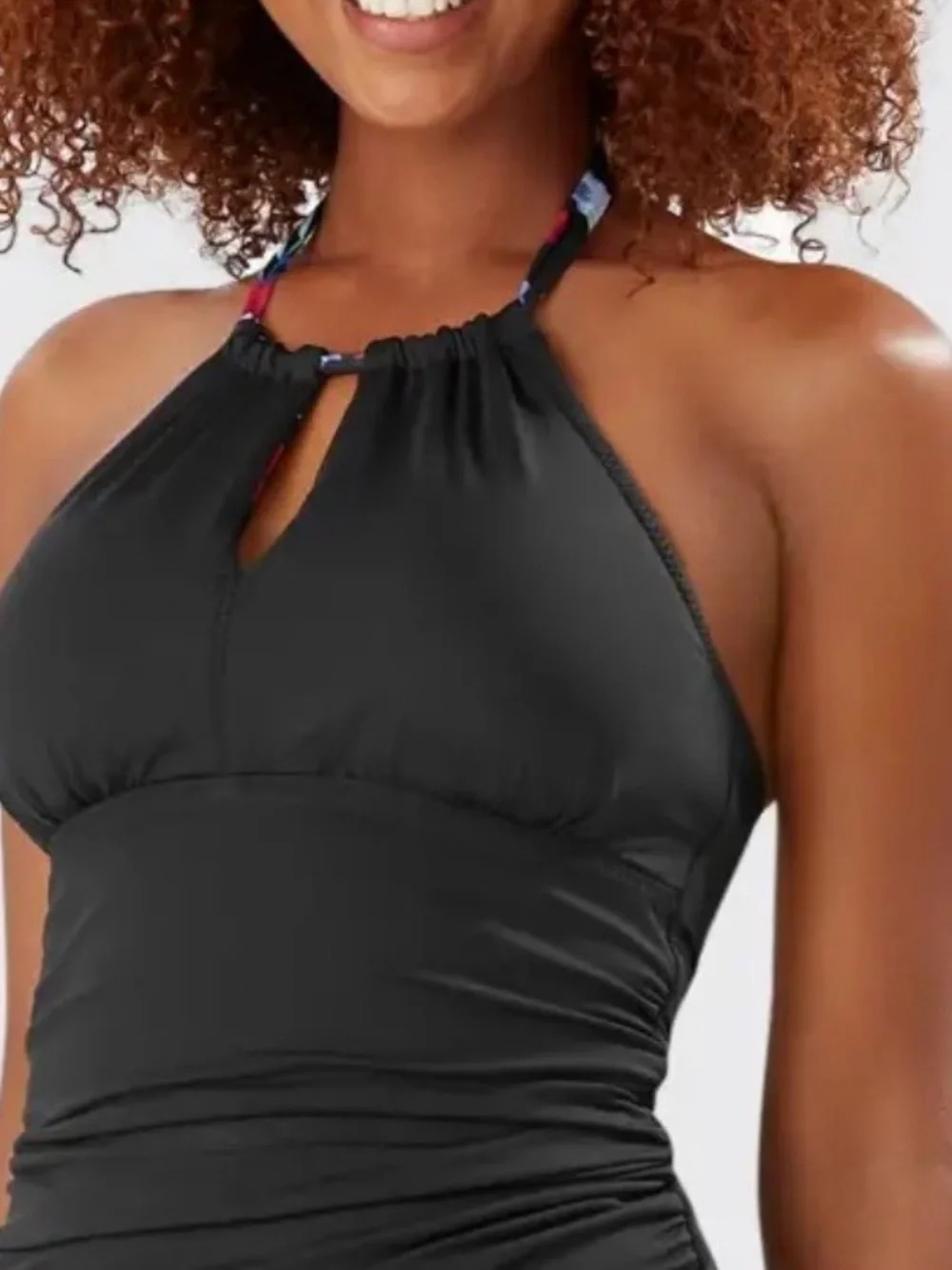Tommy Bahama tankini swim set with matching cover up Midnight Orchid Reversible